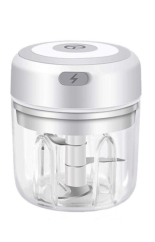 Mini Electric Garlic Chopper Usb Charging White250Ml /