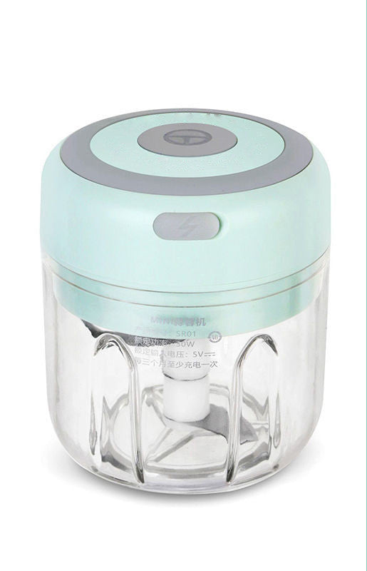 Mini Electric Garlic Chopper Usb Charging Green250Ml /