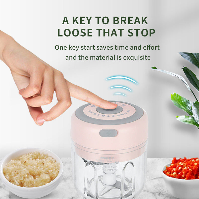 Mini Electric Garlic Chopper Usb Charging