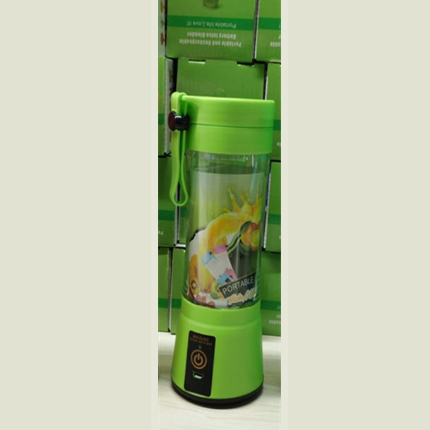 Portable Blender With Usb Rechargeable Green / Two Knives