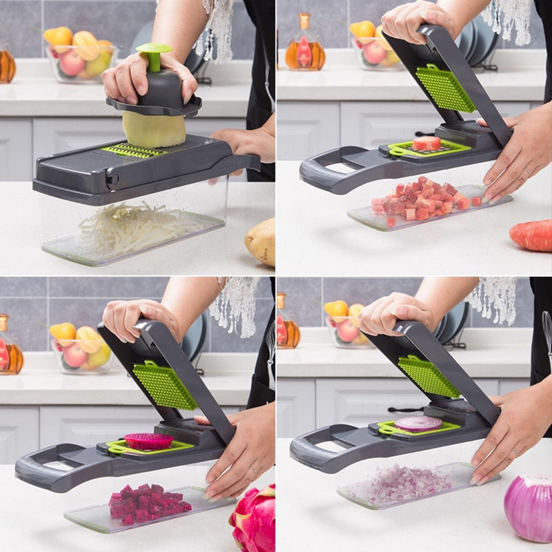 12 In 1 Manual Vegetable Chopper Kitchen 4