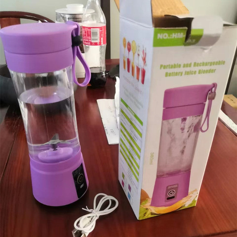 Portable Blender With Usb Rechargeable Purple / Two Knives